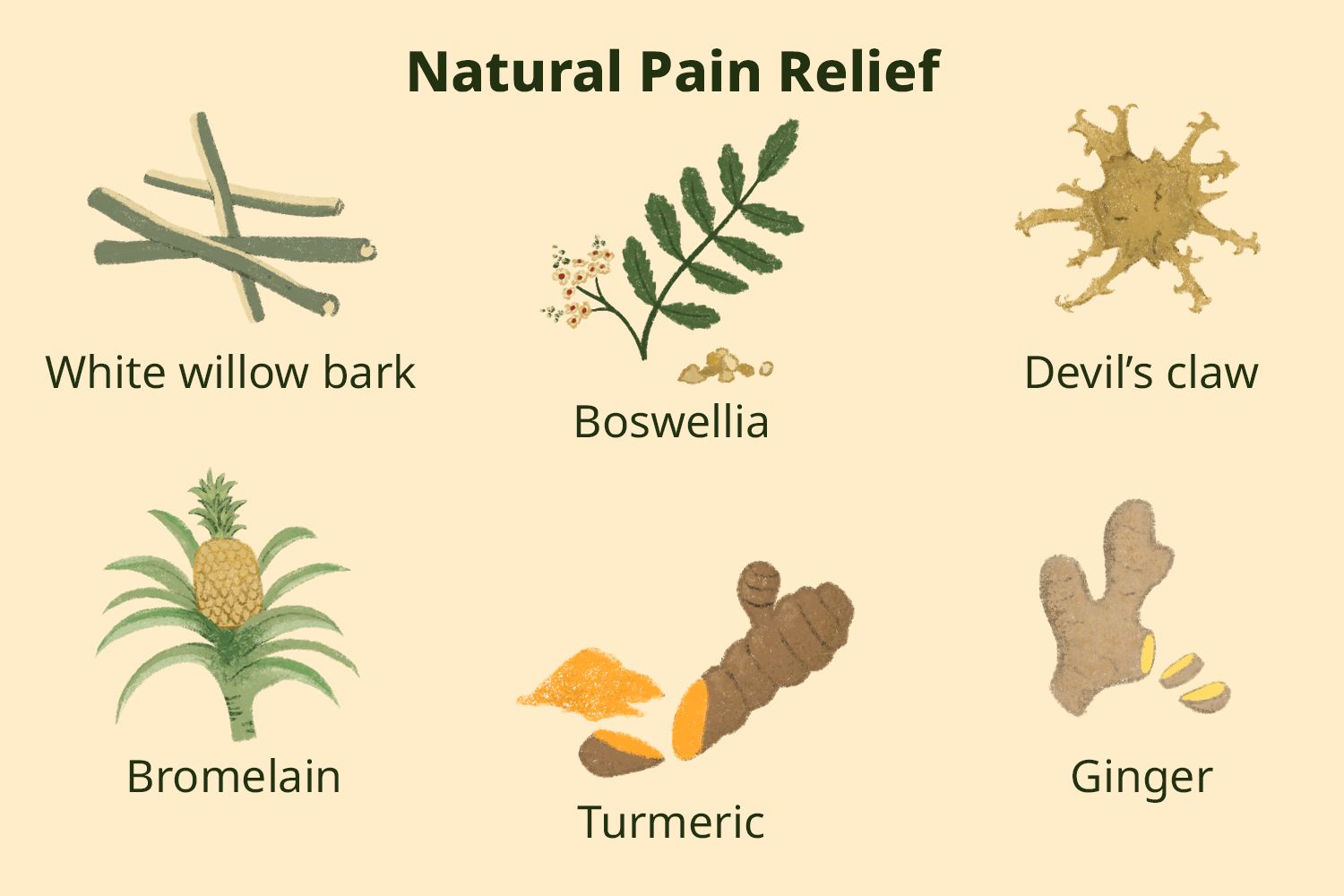 What are some natural supplements for pain relief?