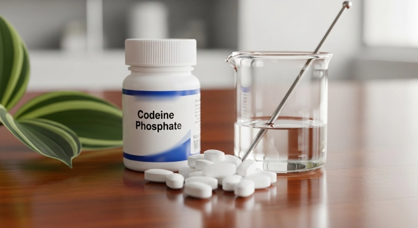 Doctor holding prescription opioid medicine