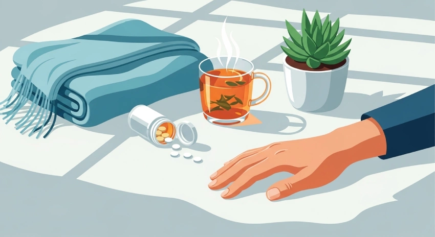 Doctor prescribing post surgery medicine