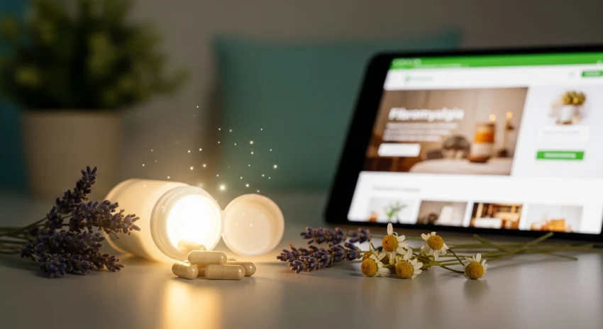 Fibromyalgia nerve pain treatment concept