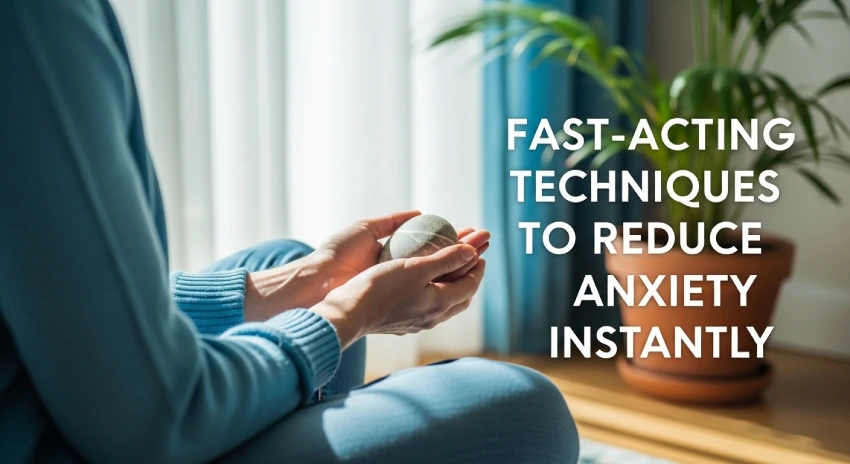 Grounding method for anxiety control