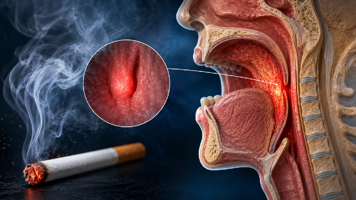 How Does Smoking Cause Sharp Pain in Back of Throat