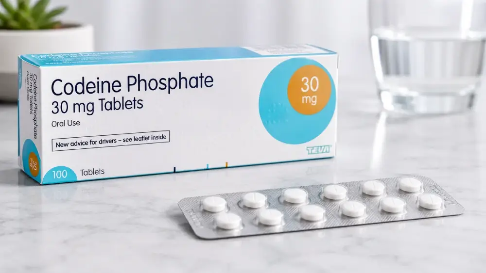 Buy Codeine Phosphate 30 mg – 50 Tablets Online UK